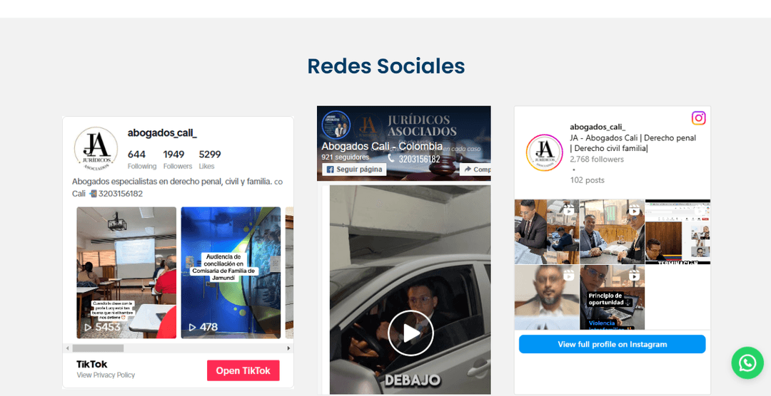 Vista previa del proyecto Abogados Cali