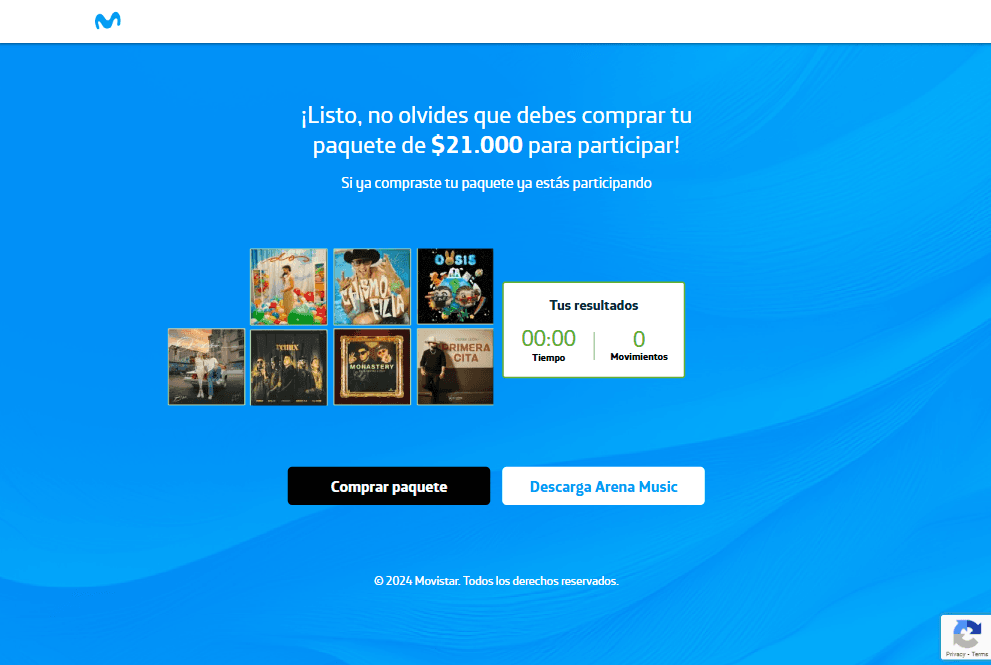 Vista previa del proyecto Concentrése Movistar Prepago Col