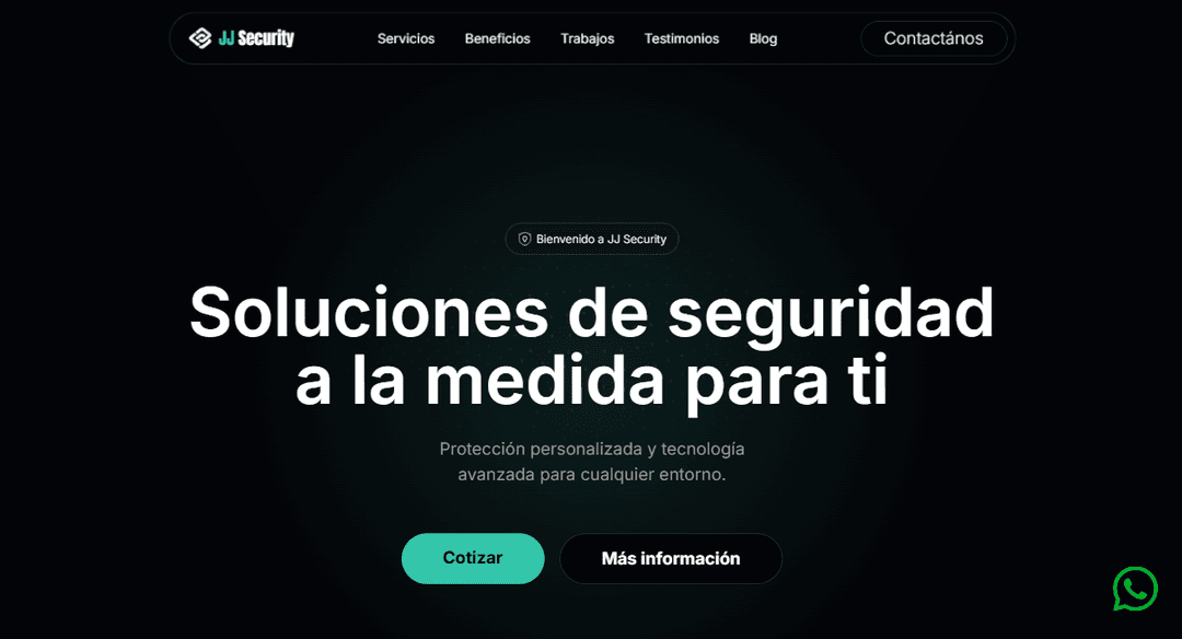 Vista previa del proyecto JJ Security