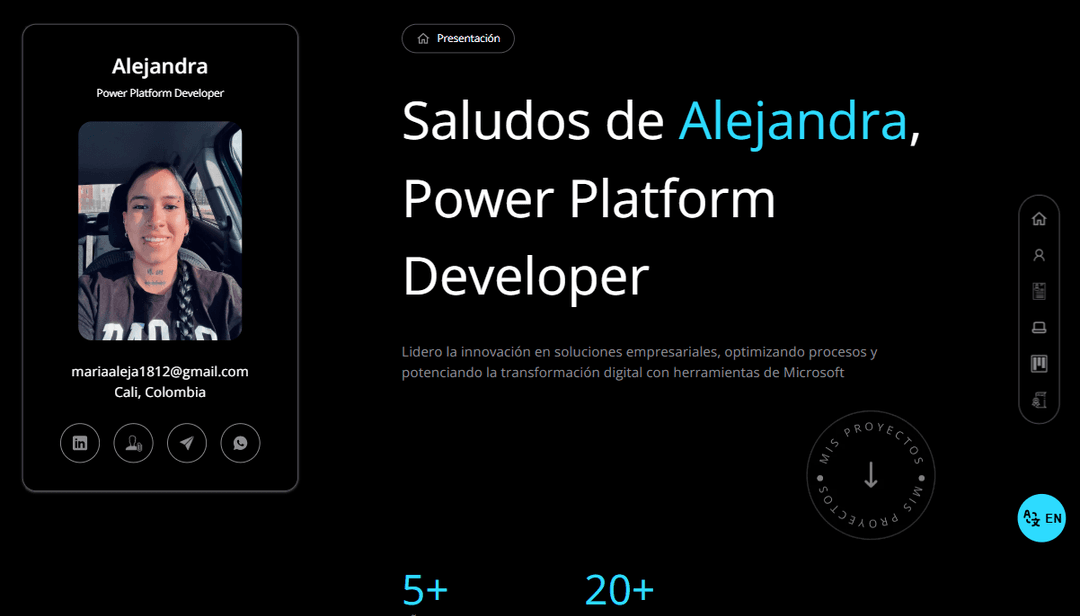 Vista previa del proyecto Portafolio de Alejandra